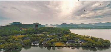 杭州航拍视频,空中俯瞰西湖与城市风光