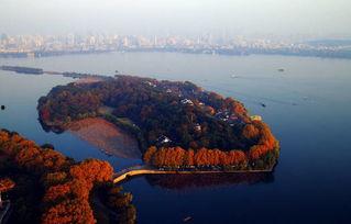 杭州航拍视频,空中俯瞰西湖与城市风光