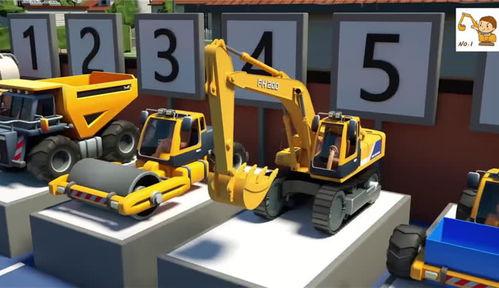 挖土机儿童视频,儿童欢乐时光的挖掘机视频回顾